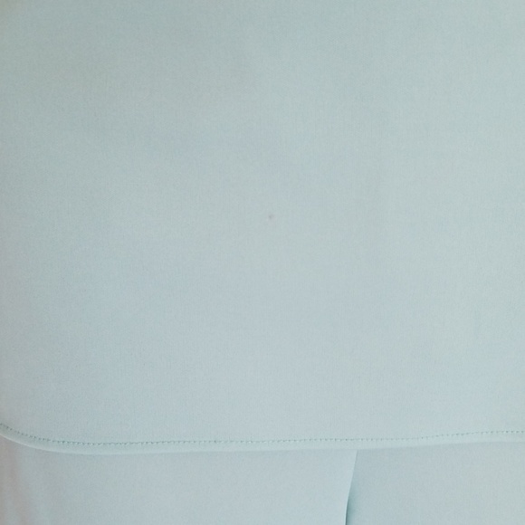 Adorable 60s Aqua Blue Vintage Polyester Pantsuit - Picture 3 of 5